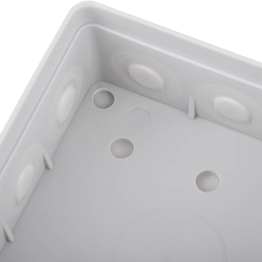 Square surface junction box IP44 85x85x40mm