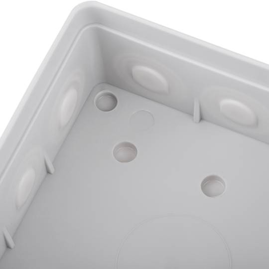 Square surface junction box IP44 85x85x40mm