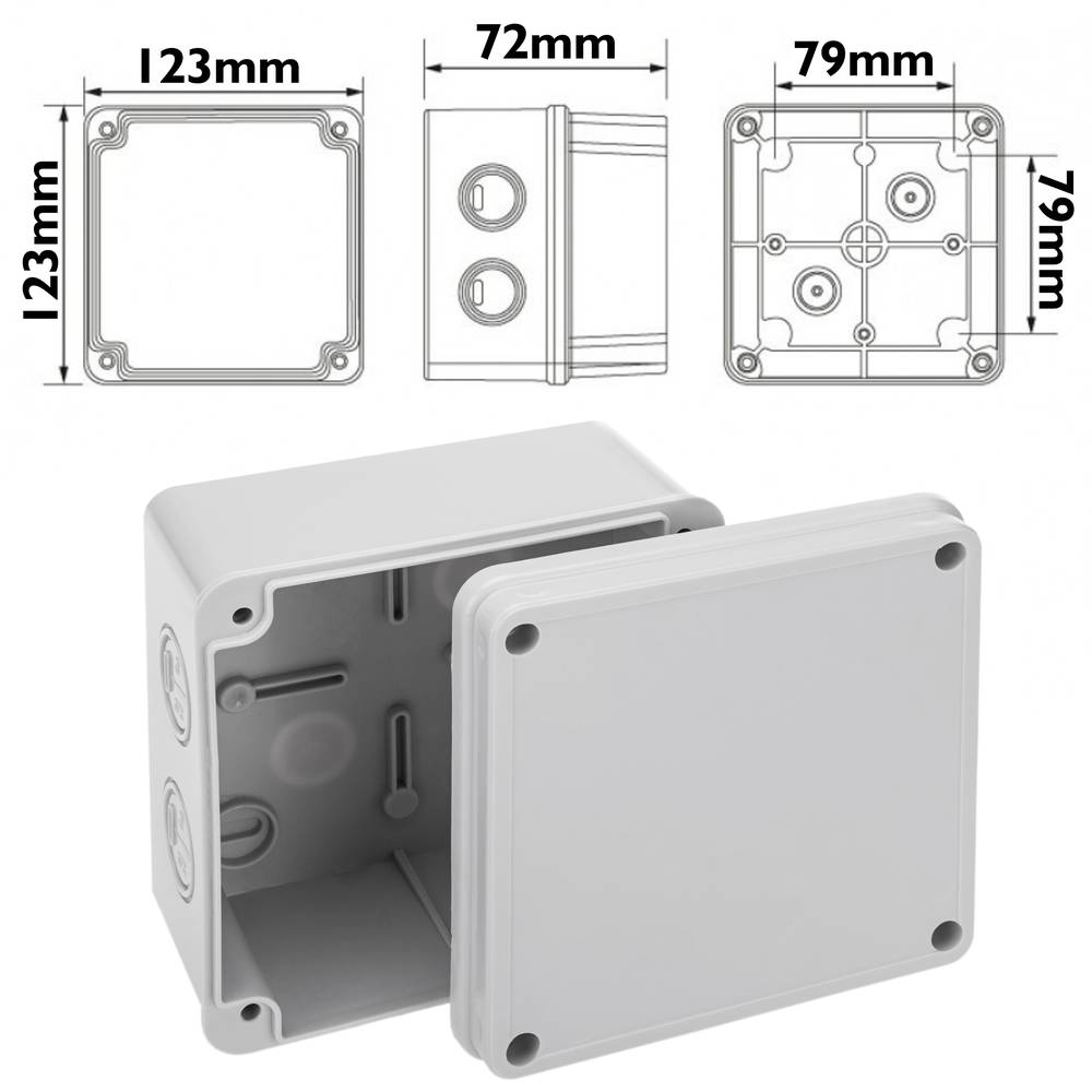 Skrzynka przyłączeniowa plac IP44 120x120x70mm