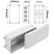 Rectangular surface junction box IP44 120x225x80mm