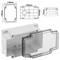 Caja de superficie rectangular transparente IP44 120x170x70mm