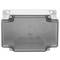 Caja de superficie rectangular transparente IP44 120x170x70mm