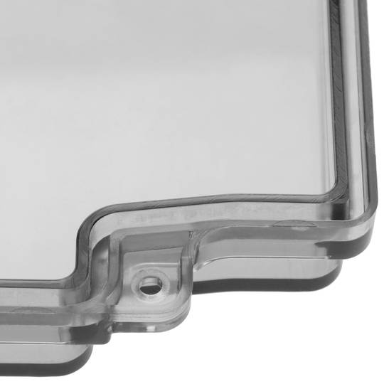 Caja de superficie rectangular transparente IP44 120x170x70mm