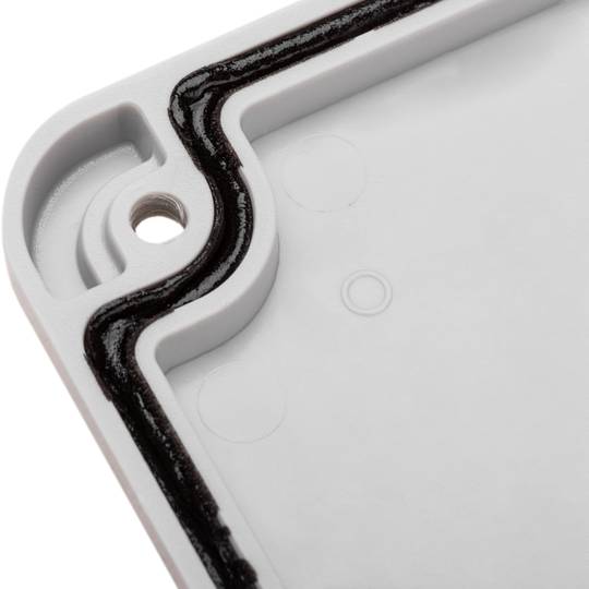 Caja de superficie cuadrada IP66 libre de halógenos LSZH 95x95x60mm