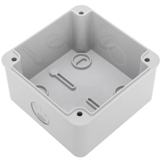 Caja de superficie cuadrada IP66 libre de halógenos LSZH 95x95x60mm