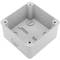 Caja de superficie cuadrada IP66 libre de halógenos LSZH 95x95x60mm