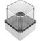Caja de superficie cuadrada transparente IP66 libre de halógenos LSZH 120x120x140mm