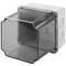 Caja de superficie cuadrada transparente IP66 libre de halógenos LSZH 120x120x140mm