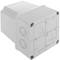 Surface junction box Square IP66 halogens free LSZH 120x120x140mm