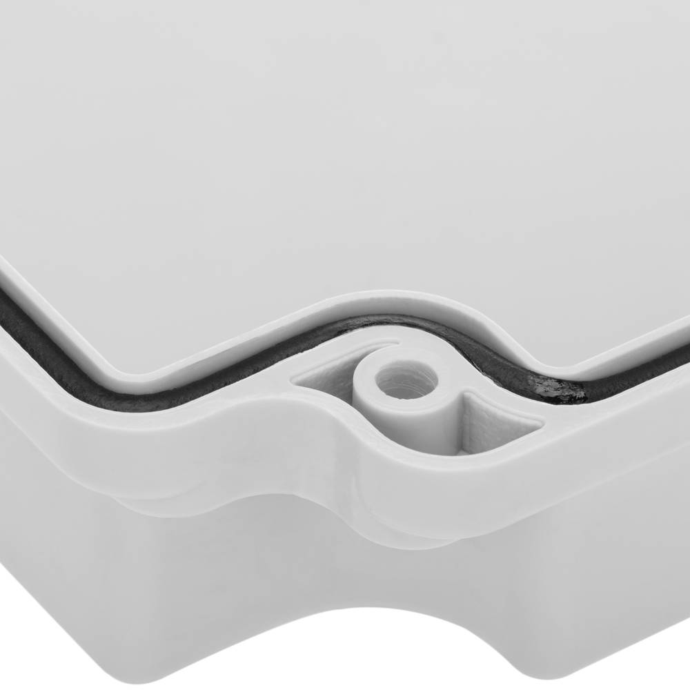 Caja de superficie rectangular IP66 libre de halógenos LSZH 220x300x90mm