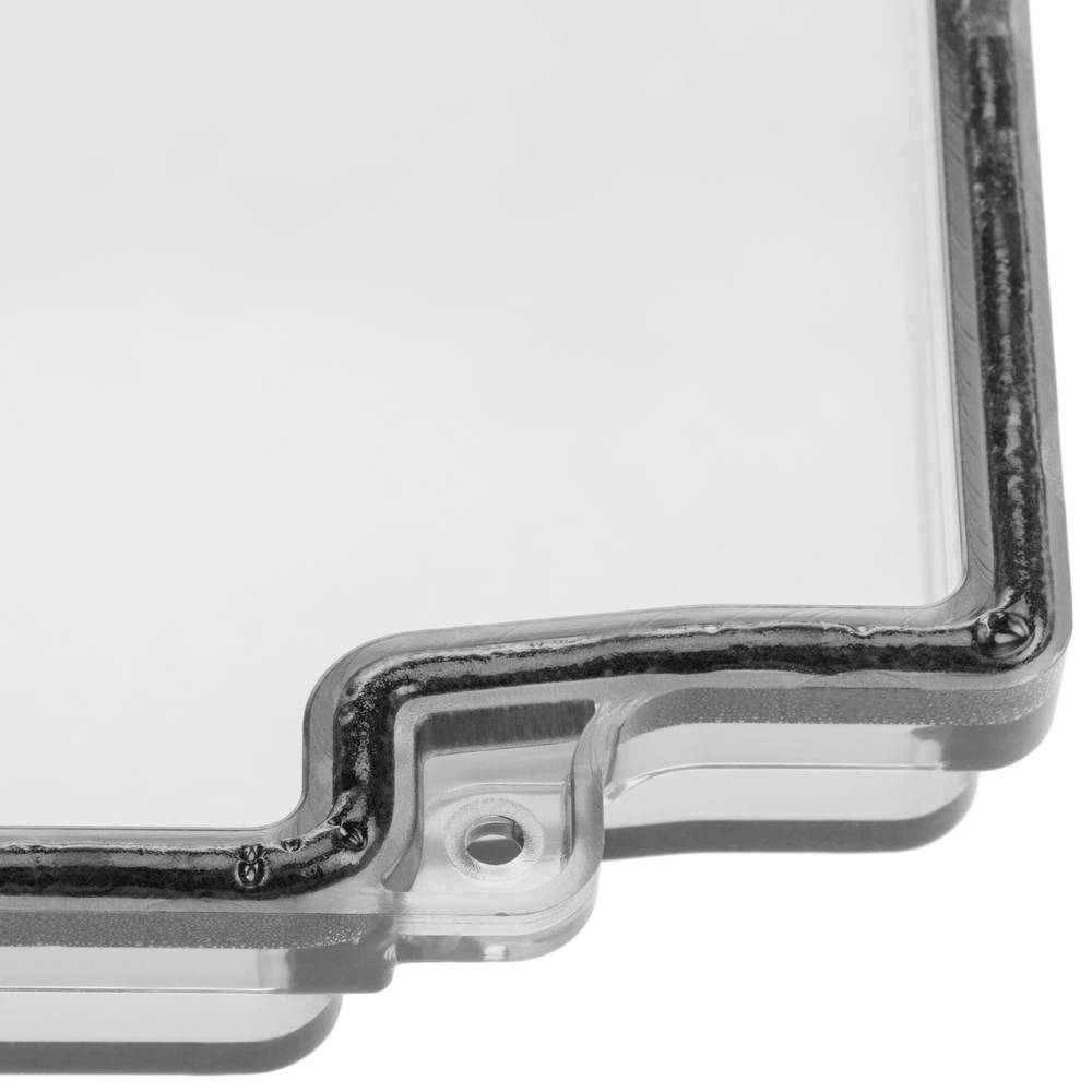 Boîtie de dérivation rectangulaire transparent IP66 sans halogènes LSZH 120x170x70mm