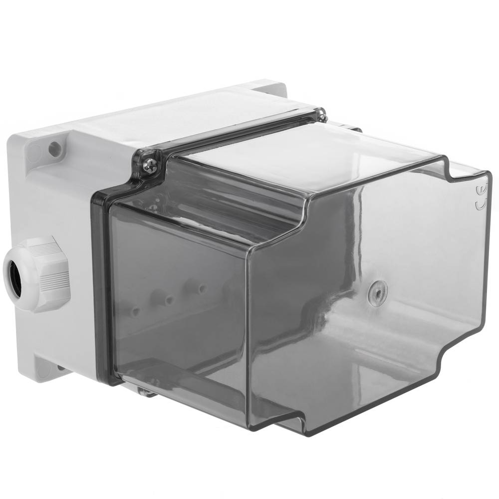 Caixa de superfície rectangular transparent IP66 lliure d'halògens LSZH 120x170x140mm