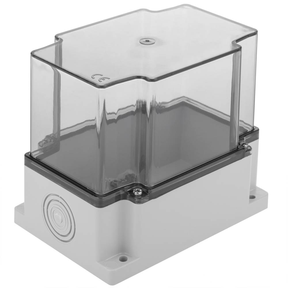 Caixa de superfície rectangular transparent IP66 lliure d'halògens LSZH 120x170x140mm