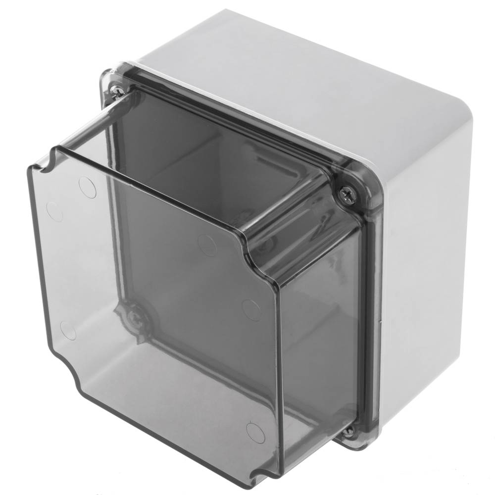 Anschlusskasten für oberfläche rechteckig transparent IP66 halogene frei LSZH 110x110x100mm