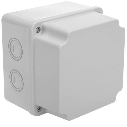 Caixa derivaçao saliente retangular IP66 halogênios livres LSZH 110x110x100mm