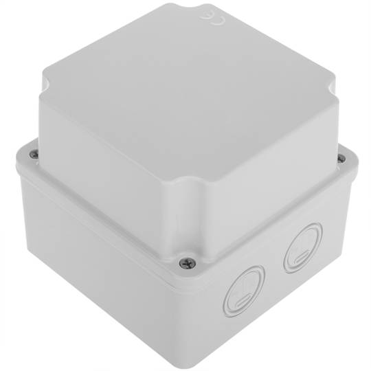 Caixa derivaçao saliente retangular IP66 halogênios livres LSZH 110x110x100mm