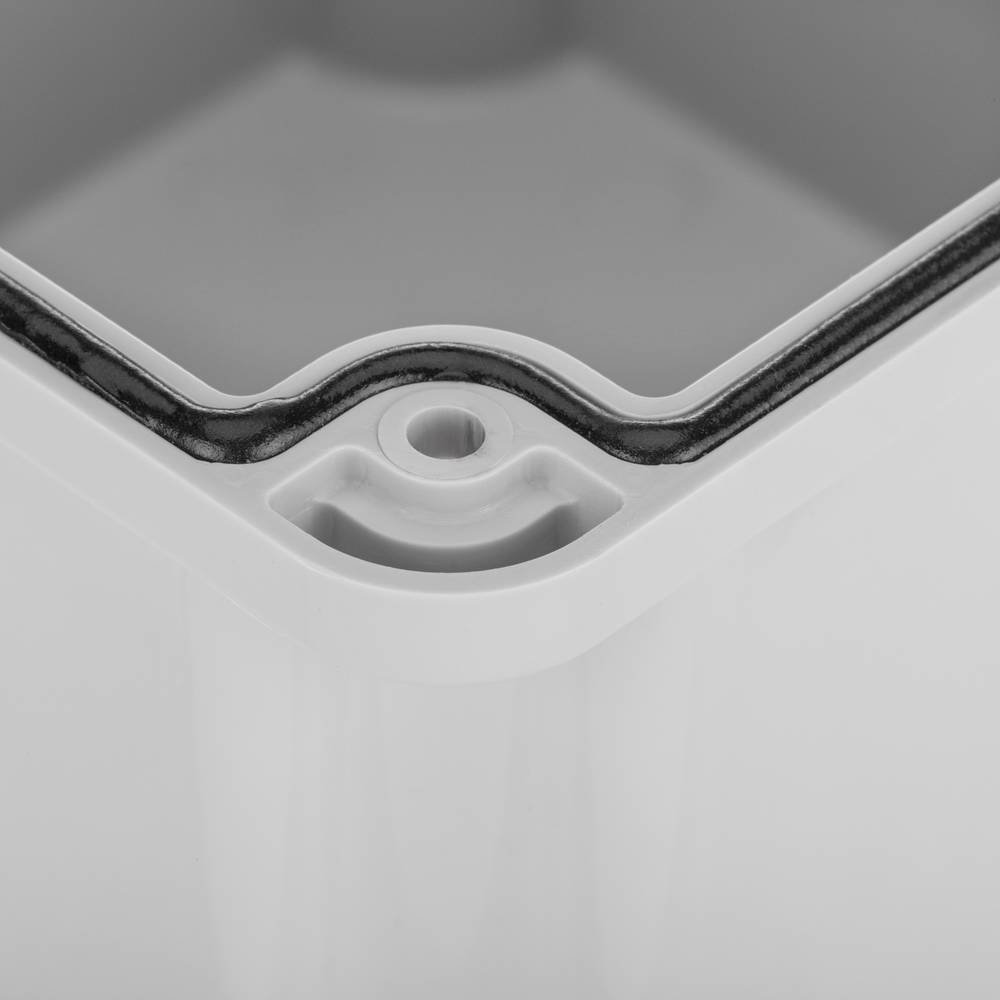 Caixa derivaçao saliente retangular IP66 halogênios livres LSZH 110x110x100mm