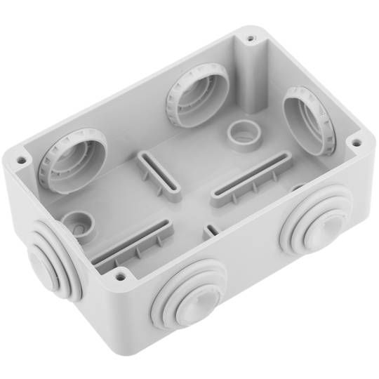 Wodoszczelne pudełko powierzchnia prostokątna IP54 80x120x50mm