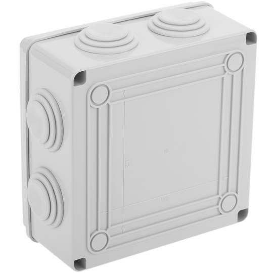 Waterproof box with square surface IP54 150x150x70mm