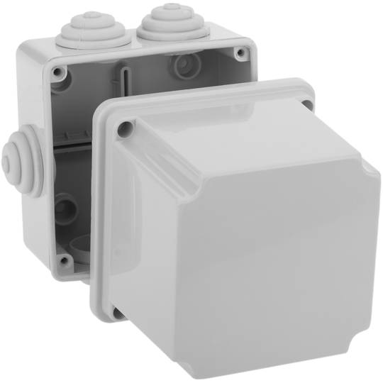 Waterproof box with square surface IP54 100x100x120mm