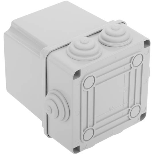 Waterproof box with square surface IP54 100x100x120mm