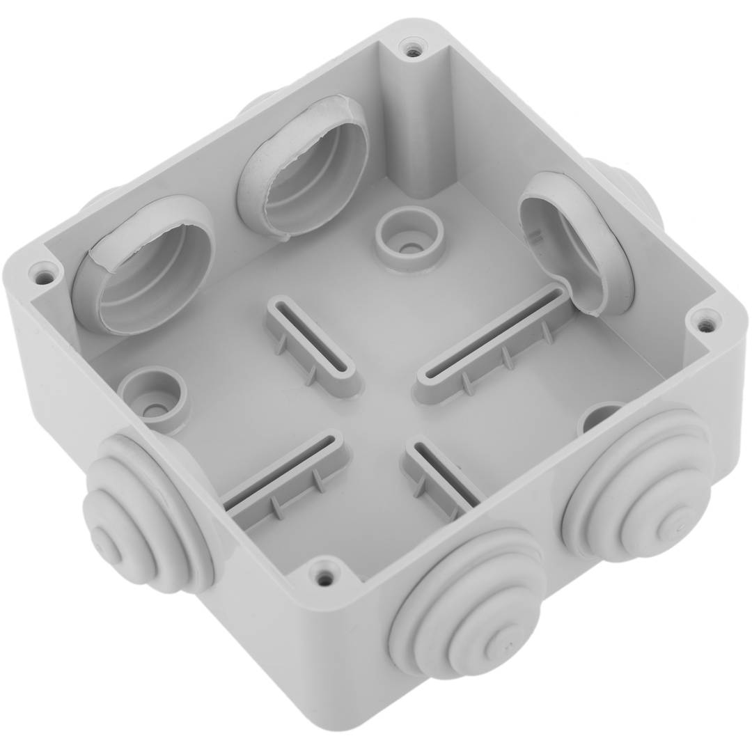 Waterproof box with square surface IP54 100x100x120mm