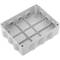 Wasserdichte Box mit transparenter rechteckiger Oberfläche IP65 250x200x90mm