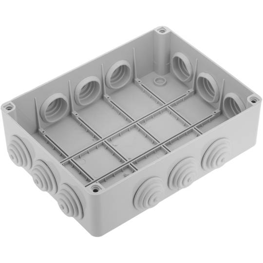 Caja estanca de superficie rectangular transparente IP65 310x230x130mm