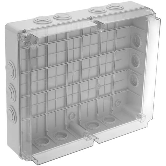 Boîtier étanche à surface rectangulaire transparente IP65 480x400x120mm