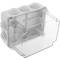 Scatola stagna con superficie rettangolare trasparente IP65 190x145x160mm