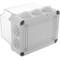 Scatola stagna con superficie rettangolare trasparente IP65 190x145x160mm