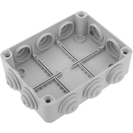 Scatola stagna con superficie rettangolare trasparente IP65 190x145x160mm
