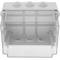 Waterproof box with transparent rectangular surface IP65 250x200x160mm