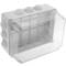 Caja estanca de superficie rectangular transparente IP65 310x230x180mm