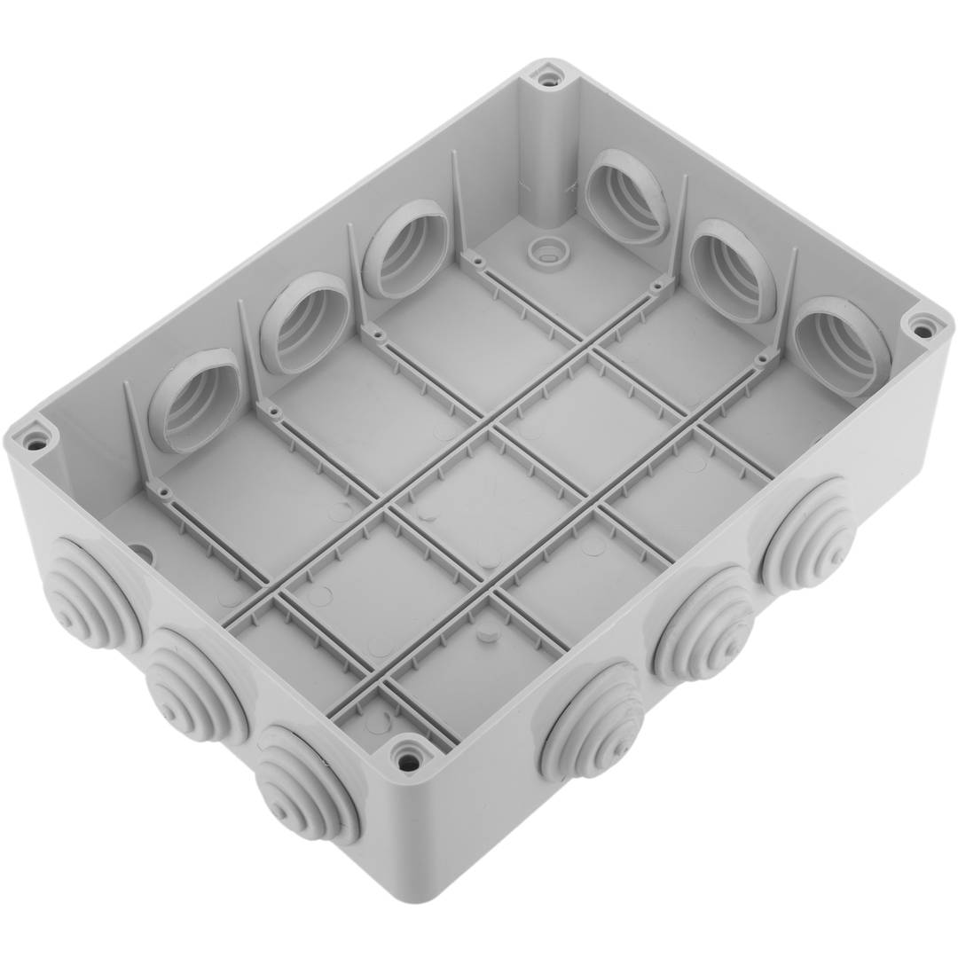 Caja estanca de superficie rectangular transparente IP65 310x230x180mm