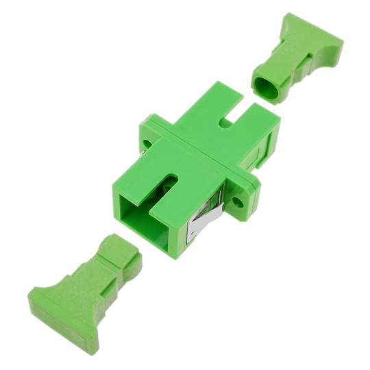 Fiber optic coupler SC/APC to SC/APC singlemode simplex