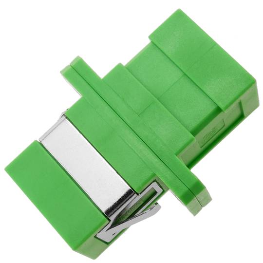 Fiber optic coupler SC/APC to SC/APC singlemode simplex