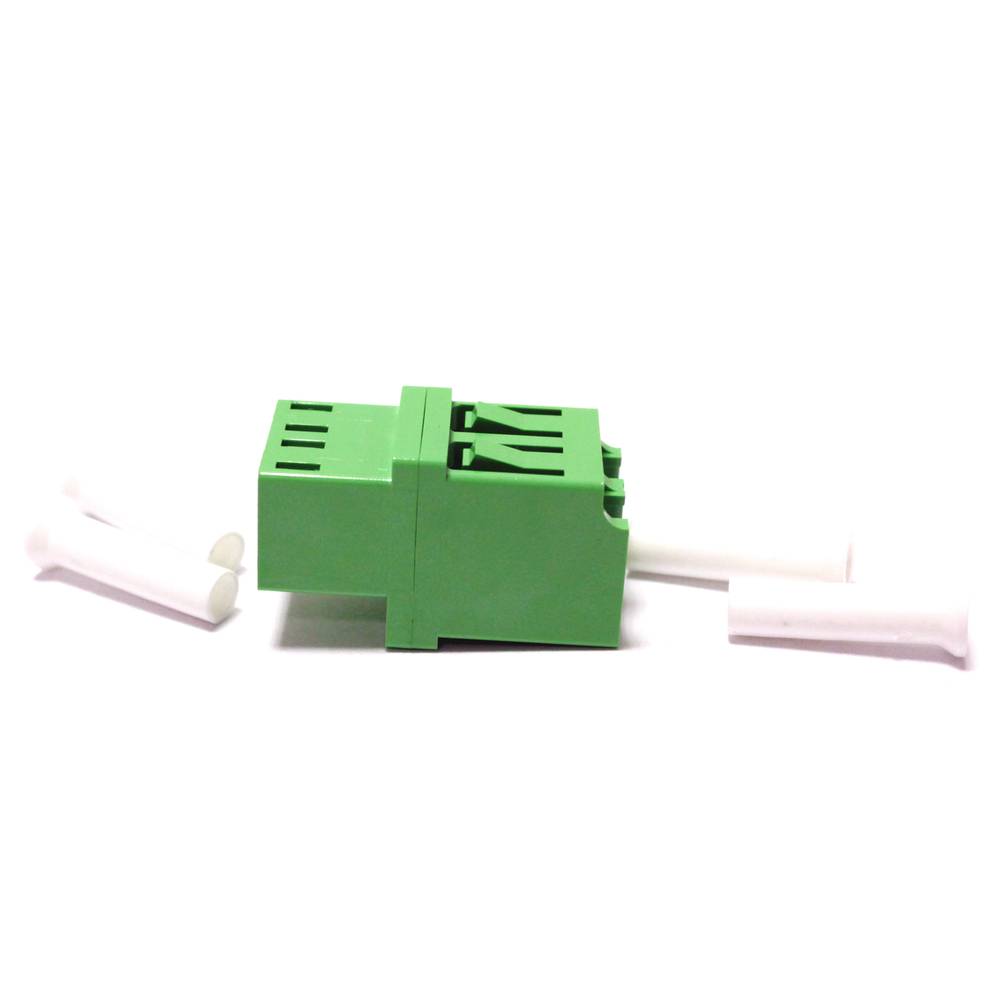 Accoppiatore fibra ottica LC/APC a LC/APC monomodale duplex