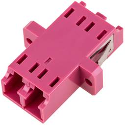 Accoppiatore in fibra ottica duplex OM4 multimodale da LC a LC