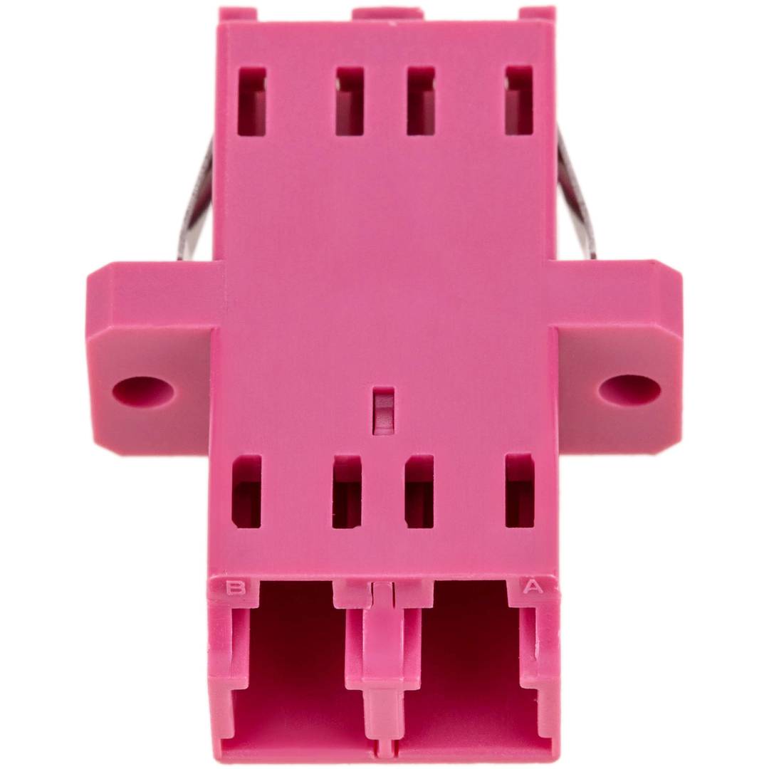 Acoplador de Fibra Óptica Duplex OM4 Multimodo LC para LC