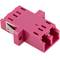 Acoplador de Fibra Óptica Duplex OM4 Multimodo LC para LC