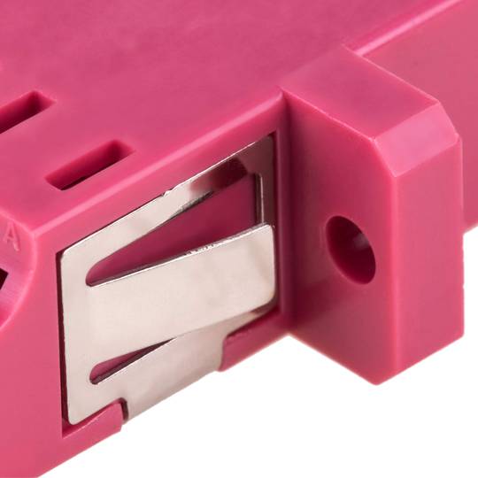 Acoplador de Fibra Óptica Duplex OM4 Multimodo LC para LC