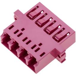 Accoppiatore in fibra ottica da LC a LC multimodale Quad OM4
