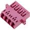 Acoplador de fibra óptica multimodo Quad OM4 LC para LC