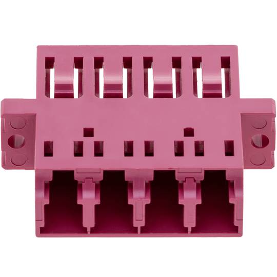 Acoplador de fibra óptica multimodo Quad OM4 LC para LC