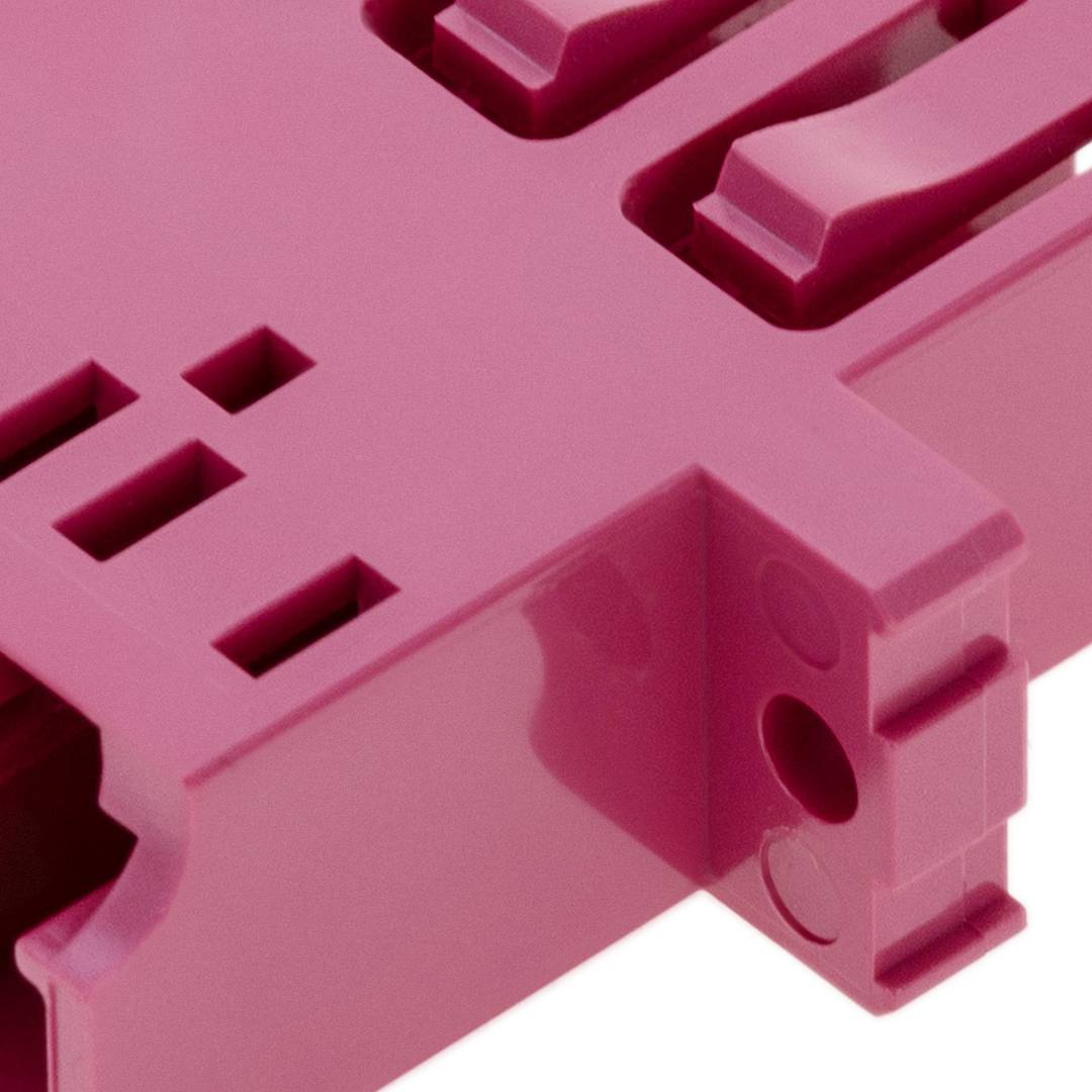 Acoplador de fibra óptica multimodo Quad OM4 LC para LC