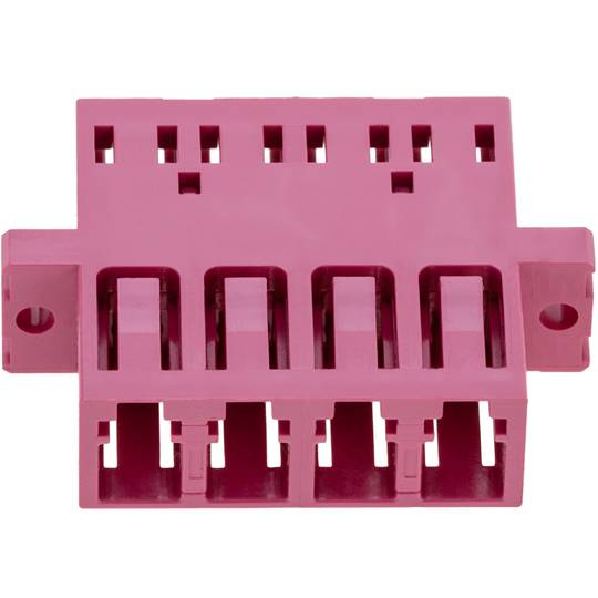 Acoplador de fibra óptica multimodo Quad OM4 LC para LC