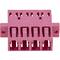 Acoplador de fibra óptica multimodo Quad OM4 LC para LC