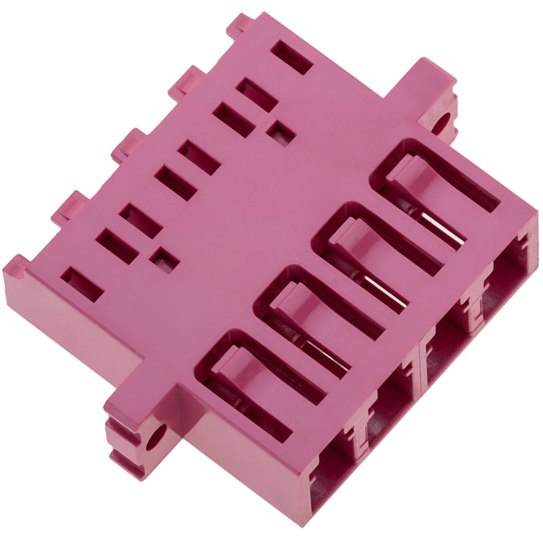 Acoplador de fibra óptica multimodo Quad OM4 LC para LC