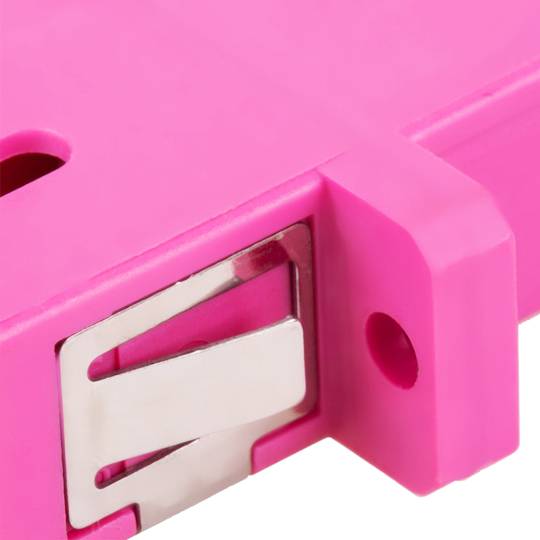 Acoplador de fibra óptica SC a SC multimodo OM4 dúplex